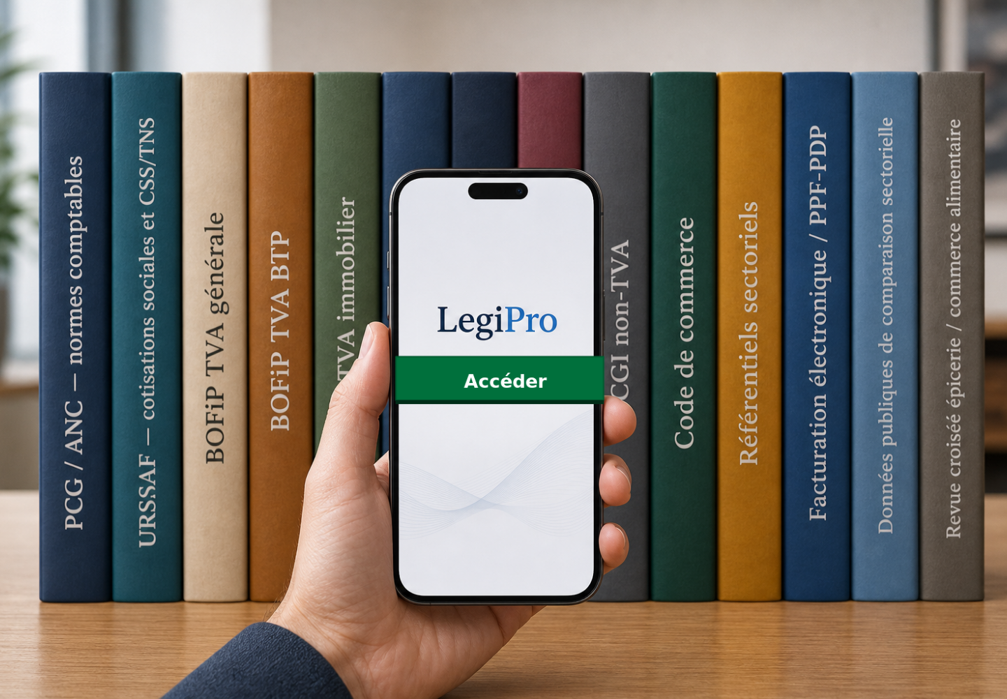 Accueil LegiPro avec bouton Accéder